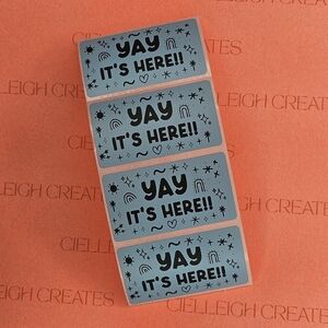 Yay It's Here Packaging Labels Stickers